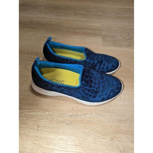 VIONIC AMS 331 Hydra Blue Slip On Women Comfort Shoes Size 9.5 - Picture 2 of 11